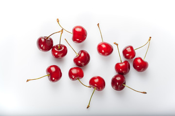 Obraz na płótnie Canvas Berries of red cherries