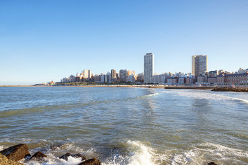 Naklejka premium Landscape Mar del Plata skyline 