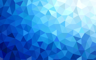 Obraz premium Dark BLUE vector polygonal pattern.