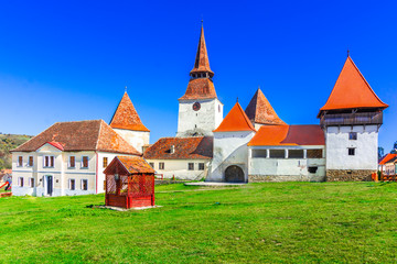Fototapeta na wymiar Archita, Romania - Medieval fortified church in Transylvania