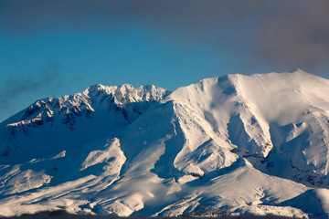 mountains in winter