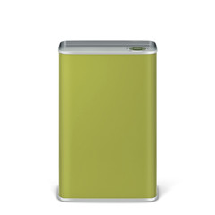 Olive oil tin can package mockup