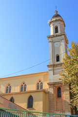 Obraz premium Le chapelle de la Misericorde ou des Penitents Noir de Menton Côte d’Azur France 