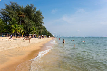 View of beach in Pattaya