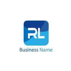 Initial Letter RL Logo Template Design