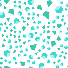 Light Green vector seamless, isometric layout with rectangles, triangles.