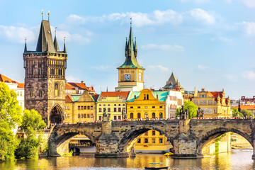 Charles Bridge, Old Town Bridge Tower and the Old Town Hall, Pra