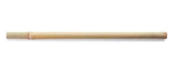 Dry bamboo stick on white background