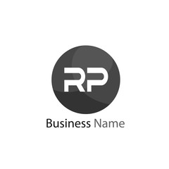 Initial Letter RP Logo Template Design
