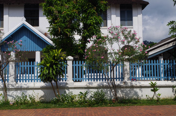 Example of French Indochinese Colonial architecture  - Luang Prabang, Laos