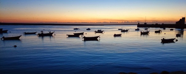 Fishing boats in the late afternoon, Portugal