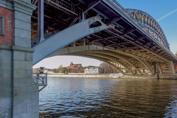 Railway bridge across the river.