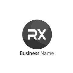 Initial Letter RX Logo Template Design