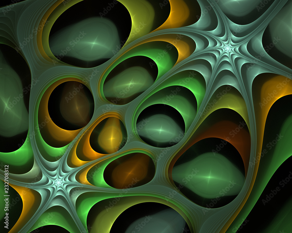 Canvas Prints smooth wave abstract background, flowing glowing color motion concept