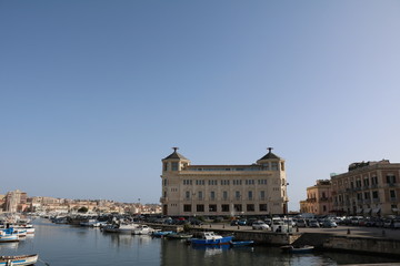 Naklejka na ściany i meble Waterfront of Ortigia Syracuse, Sicily Italy