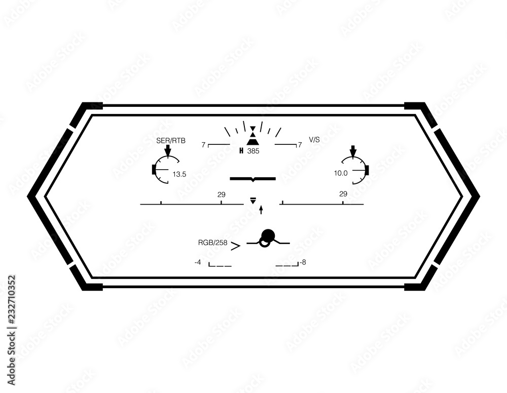 Poster hud elements,graph.vector illustration.head-up display elements for the web.