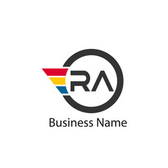 Initial Letter RA Logo Template Design