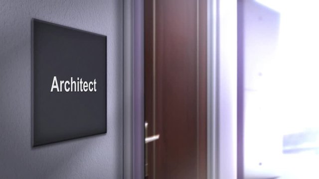 Modern interior building signage series - Architect
