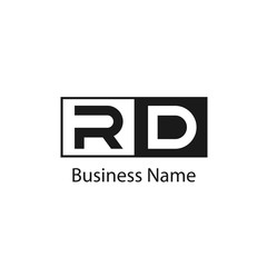 Initial Letter RD Logo Template Design