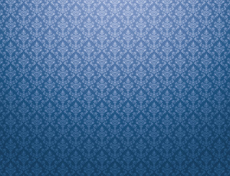 Fototapeta Blue wallpaper with damask pattern