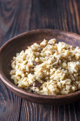 Risotto with porcini mushrooms