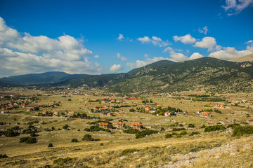 high village country side mountain landscape view 