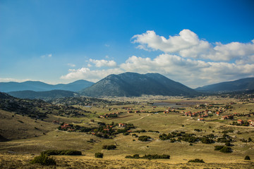 high village country side mountain landscape view 