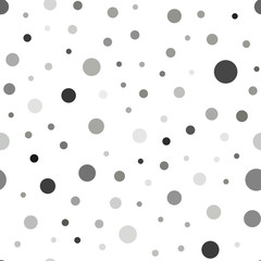 Light Gray vector seamless background with bubbles.