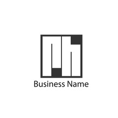 Initial Letter RH Logo Template Design