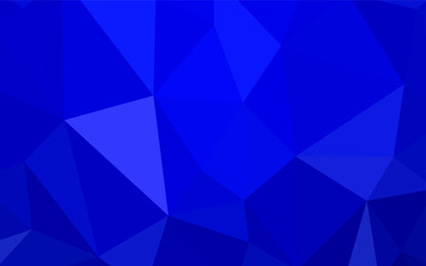 Dark Blue, Yellow vector polygon abstract background.