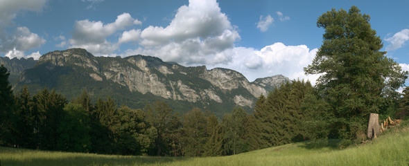 View across Flums valley 