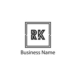 Obraz premium Initial Letter RK Logo Template Design