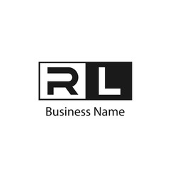 Initial Letter RL Logo Template Design