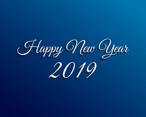 Naklejka na ściany i meble Happy new 2019 year. Greetings card. Colorful design. Vector illustration.