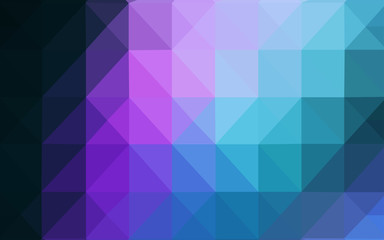 Dark Pink, Blue vector abstract mosaic background.
