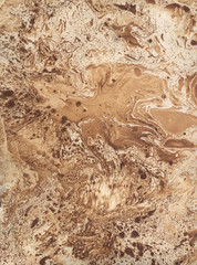 Stains of paint on paper. The texture of the splashes and spots of paint. EBRU- Ancient oriental drawing technique. Chaotic abstract organic design. Marbleized.