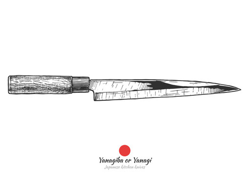 Traditional Japanese kitchen knife