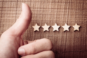 The best excellent business services rating customer experience concept