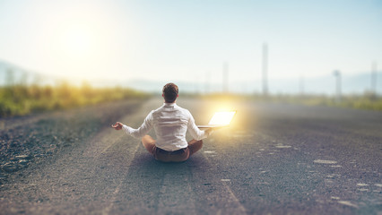 Finding his inner balance