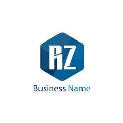 Obraz premium Initial Letter RZ Logo Template Design