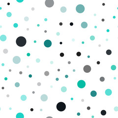 Light Green vector seamless cover with spots.