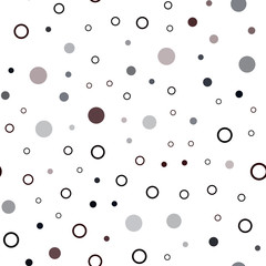 Dark Red vector seamless layout with circle shapes.