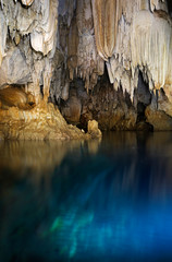 Cave With Blue Water