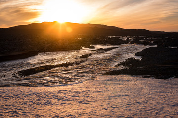 Sunset on the river