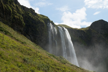 Island Wasserfall Landschaft