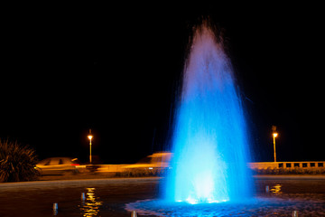 Fountain in Constitution square , in Mar del Plata , Argentina