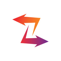 Letter Z arrow logo