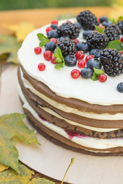 Pancake Cake, cake with berries, tasty, sweet dessert