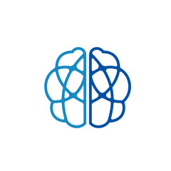 Creative Brain Logo Design Vector