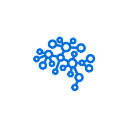 Creative Brain Logo Design Vector